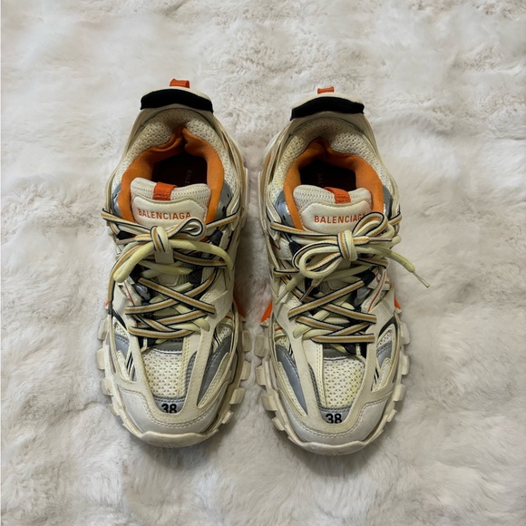 Balenciaga Track Sneaker in Orange/White size 38 - Picture 3 of 3